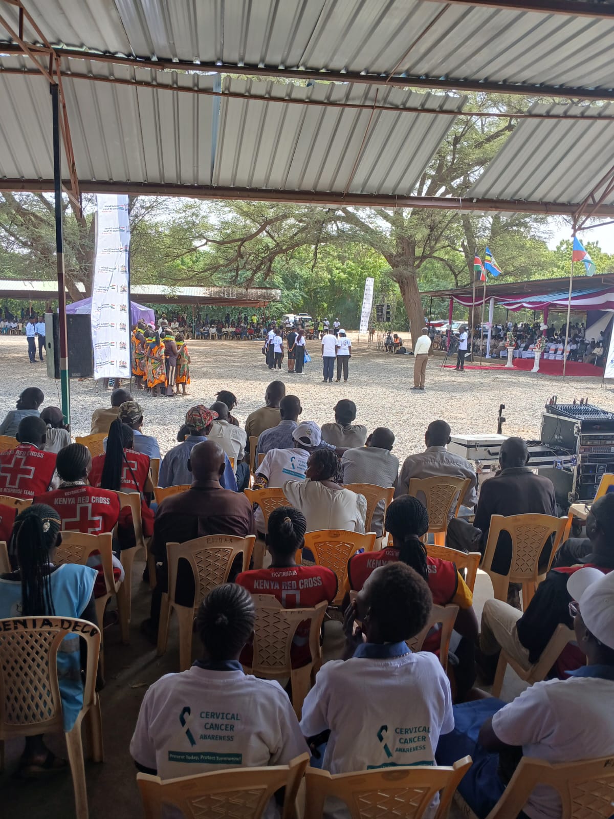 cancer 3 TUC Students Performing during the World Cancer Event at Moi Gardens
