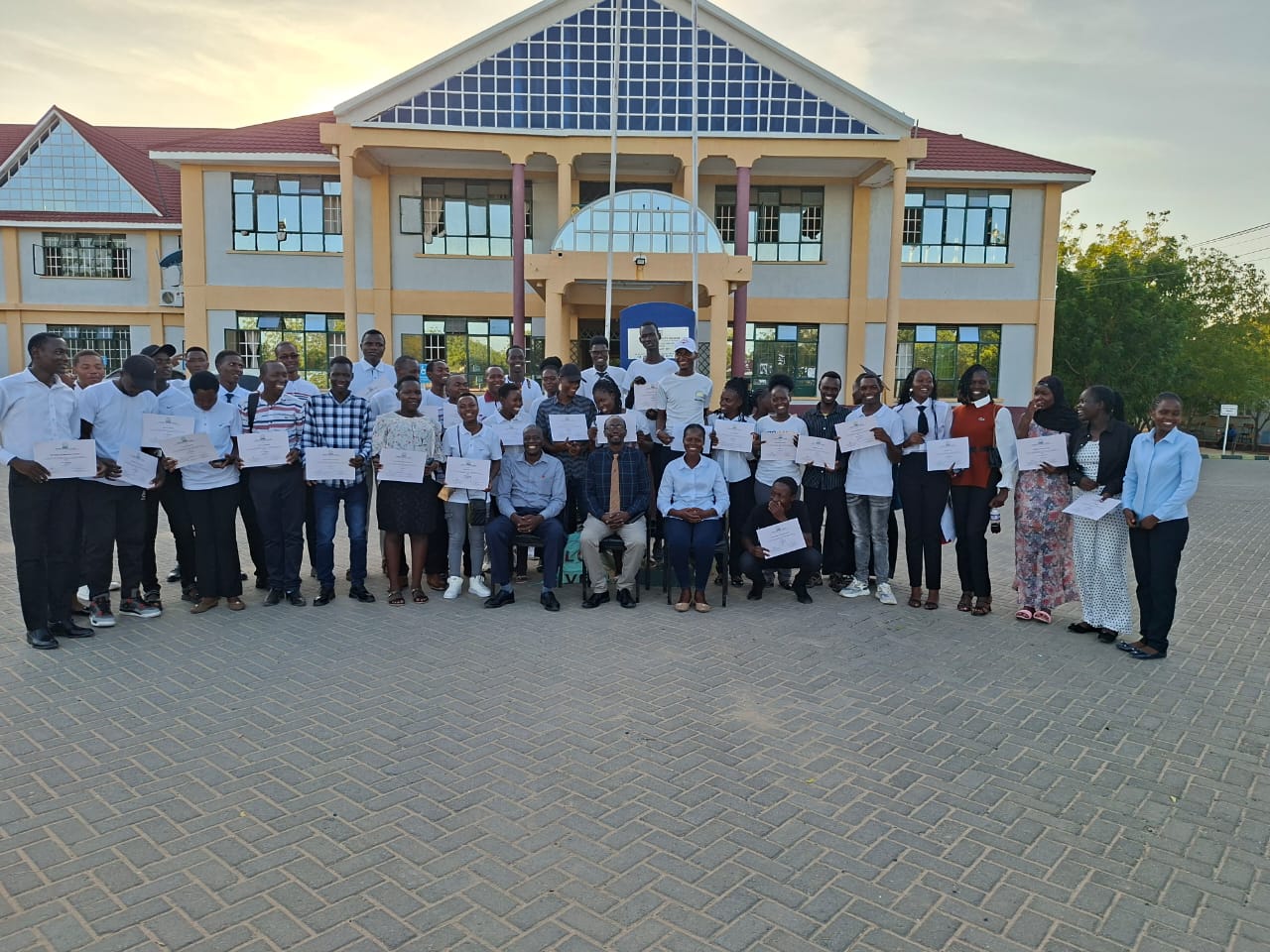 Peer Counsellors Cohort VII and VIII pose for a photo after the Certificate Award Ceremony